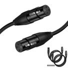 Cabo XLR fêmea Mudenx de 3 pinos, pacote com 2 m, blindado balanceado
