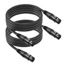 Cabo XLR fêmea para fêmea Szlliyxs 10 pés/3 m para equipamentos de áudio
