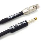 Cabo XLR Fêmea x P10 3 Metros Mecsom Profissional Cabo XLR Fêmea x P10 3 Metros Mecsom Profissional