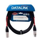 Cabo xlr-m+xlr-f 5m datalink gb003 linha garage p/microfone balanceado