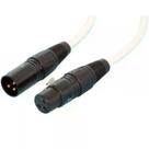 Cabo XLR Macho Fêmea 2m Branco Balanceado Cobre OFC Integração