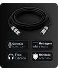 Cabo XLR Macho XLR Fêmea Blindado - CARANA Cabo XLR Macho XLR Fêmea Blindado - CARANA