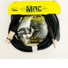 Cabo xlr + p10 mono mac cabos mc15pb 15ft/4.57m desbalanceado linha classic