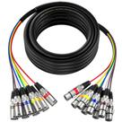 Cabo XLR Snake EBXYA 8 canais de 20 pés macho para fêmea Cabo XLR Snake EBXYA 8 canais de 20 pés macho para fêmea