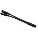 Cabo Y 2 RCA Fêmea x 1 RCA Macho 20cm 4mm CBAY0003 Preto Storm - PCT / 5