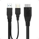 Cabo Y USB 3.0 Micro B Dual Power p/ HD Externo Wii U e SSD
