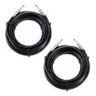 Cabos de alto-falante UMOKI 50 pés 12 AWG 6,35 mm macho para macho, pacote com 2