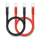 Cabos de bateria QIATOL 2 AWG de cobre 46 cm, 2 peças Cabos de bateria QIATOL 2 AWG de cobre 46 cm, 2 peças