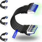 Cabos de conexão Rapink Cat8 2,1 m, pacote com 24 unidades, Slim 40G Ethernet