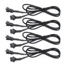 Cabos de extensão SHINIGHT 4 PCS 1,19 m para 5050 LED SMD RGB NEON Cabos de extensão SHINIGHT 4 PCS 1,19 m para 5050 LED SMD RGB NEON