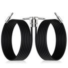 Cabos de guitarra GOGHOST 3m para guitarra elétrica Aux Amp Cord, pacote com 2 unidades