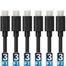 Cabos micro USB SABRENT 3 pés 22AWG USB 2.0 A macho para Micro B
