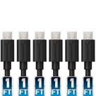 Cabos micro USB SABRENT de 1 pé (30 cm), pacote com 6 cabos de alta velocidade 2.0