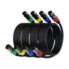 Cabos XLR Cabo de microfone AuxLink XLR 7,6 m, pacote com 4