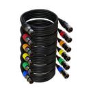 Cabos XLR Cabo de microfone AuxLink XLR de 7,6 m, pacote com 6 unidades, banhado a ouro