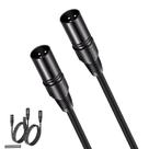 Cabos XLR macho para macho mudenx 1,5 m, pacote com 2, 3 pinos balanceados
