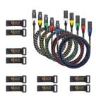 Cabos XLR macho para XLR fêmea Clef Audio Labs, pacote com 3 m e 5