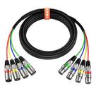 Cabos XLR Snake EBXYA de 4 canais e 3 m macho para fêmea Cabos XLR Snake EBXYA de 4 canais e 3 m macho para fêmea