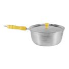 Caçarola 204-DF Alumínio Polido 30cm Cabo de Madeira 67L Inox Uso Doméstico Diviforte