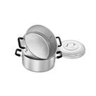 Caçarola a Vapor 6,3 Litros com Alça Baquelite 2 Peças Nº26 Aluminio ABC
