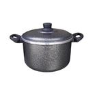 Caçarola Alta Panela 22 cm 5,1L Pintada Resistente Multiuso Fácil de Limpar Cozimento Seguro Alumínio Luz do Lar 5100ml