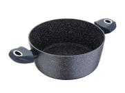 Cacarola alum forj 24x10,5cm 4,0l marm cinza orion bergner
