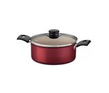 Caçarola alumínio 18cm turim vermelho cereja