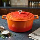 Caçarola Antiaderente Cerâmica Com Tampa Mimo Style Cook Chef 24cm Laranja Fogão Indução