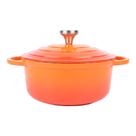 Caçarola Antiaderente Cerâmica de Indução Le Chef Laranja - Hauskraft Premium Caçarola Antiaderente Cerâmica de Indução Le Chef Laranja - Hauskraft Premium