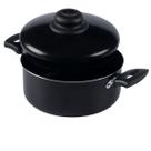 Caçarola Antiaderente Com Tampa 20cm 2L Preto Nacional