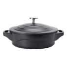 Caçarola Baixa Cerâmica Antiaderente 24 Cm Preta Le Cook Caçarola Baixa Cerâmica Antiaderente 24 Cm Preta Le Cook