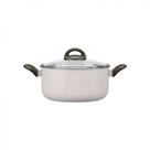 Cacarola c/tp ø24cm 4,5l ceramic life suprema vanilla brinox