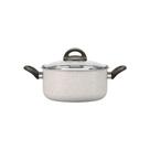 Caçarola com Tampa 20cm 2,65L Antiaderente Ceramic Life Vanilla Suprema Brinox - 7244/363