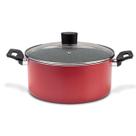 Caçarola com Tampa Brinox Ceramic Life Naturalle Ø22cm 3,4L Vermelho Garlic