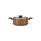 Caçarola com Tampa Brinox Ceramic Life Ø20cm 2,7 L Primea Cappuccino