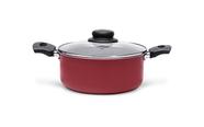 Caçarola Com Tampa Brinox Ruby Antiaderente 1,9 Litros Ø 18 cm Vermelho Caçarola Com Tampa Brinox Ruby Antiaderente 1,9 Litros Ø 18 cm Vermelho