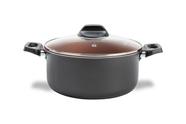 Caçarola Com Tampa Brinox Topázio Antiaderente Pró-flon Ø 20 cm 2,6 Litros Cinza Range Caçarola Com Tampa Brinox Topázio Antiaderente Pró-flon Ø 20 cm 2,6 Litros Cinza Range