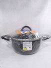 Caçarola com tampa de vidro 18cm - objetiva - Preta Dona Chefa Caçarola com tampa de vidro 18cm - objetiva - Preta Dona Chefa