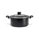 Caçarola Com Tampa Ebony 20 cm Preto 2,5 Litros Brinox