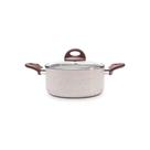 Caçarola Com Tampa ø20 Ceramic Life Granada Indução - Brinox 20 Cm Vanilla Brinox