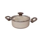Caçarola Crema 24 cm 4,40L Tampa de Vidro -Marcolar