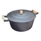 Caçarola de Ferro 2 Alças Com Tampa de Alumínio - 10,8 Lt