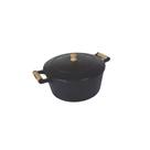 Caçarola de Ferro Fundido 2 Alcas Tampa de Ferro 10,8L
