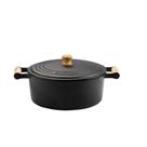 Caçarola de Ferro Fundido Alça Madeira 28 cm - 5,5 L