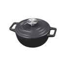 Caçarola de Ferro Fundido Esmaltado 18 cm Oxford Aroma Cinza