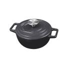 Caçarola de Ferro Fundido Esmaltado Aroma 18 cm Cinza Oxford
