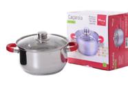 Caçarola de Inox 20cm com Protetor de Silicone na Alça 3,2L - Wincy
