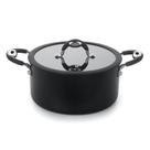 Caçarola Dom Preta 24cm 5,4L Alumínio Antiaderente