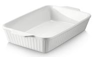 Caçarola DOWAN 9x13 Ceramic Baking 4.2 L, assadeira de lasanha branca