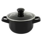 Caçarola Duo 1,1L Preto - Ceraflame